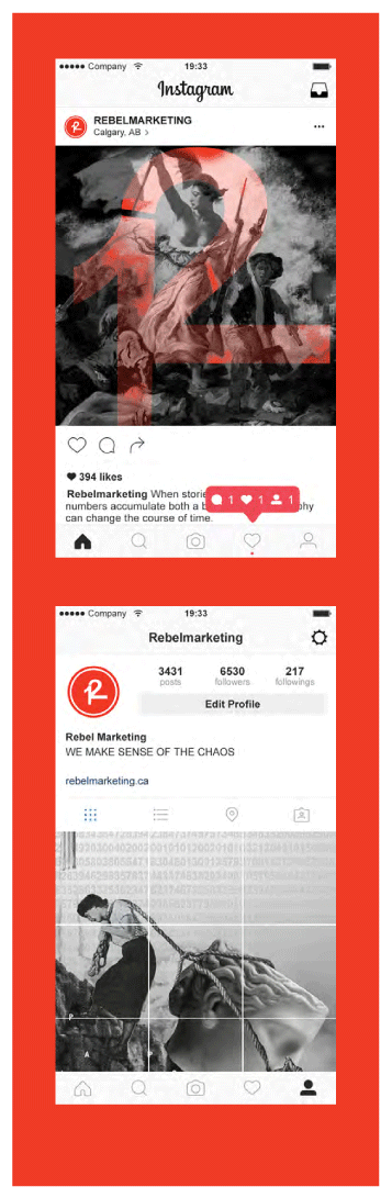 rebel social media
